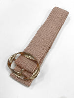 Raffia Stretch Belt