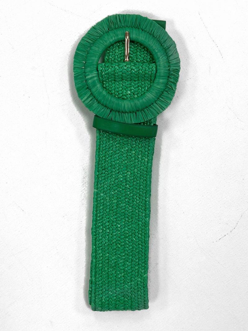 Round Straw Woven Belt