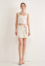 Ruffle Mini Skirt