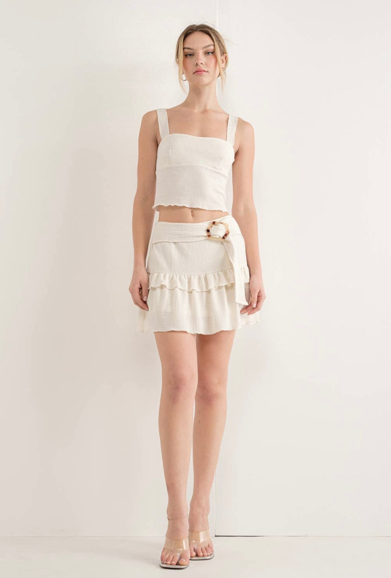 Ruffle Mini Skirt