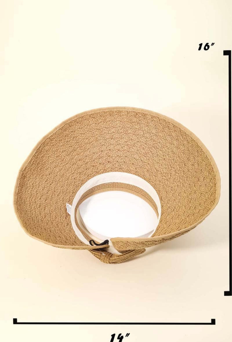Summer Straw Visor