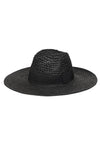 Monochrome Banded Straw Hat