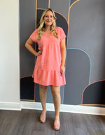 Drop Shoulder Tiered Dress
