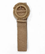 Round Straw Woven Belt