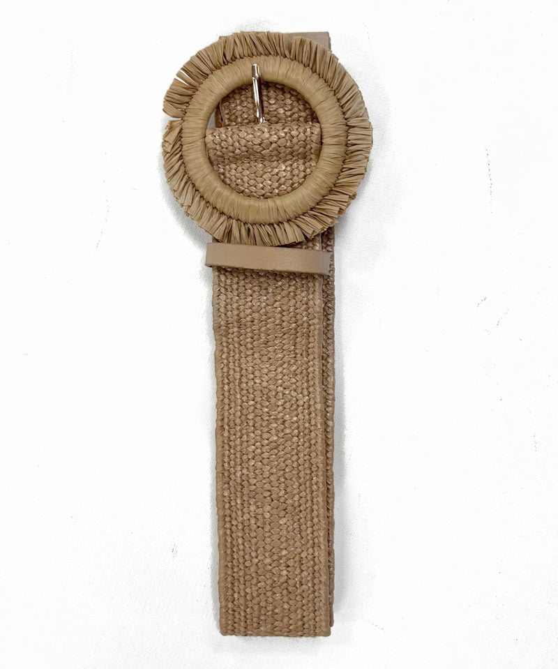 Round Straw Woven Belt