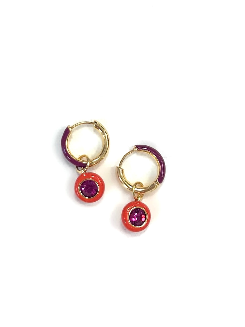 Delaney Drop Mix Media Earring