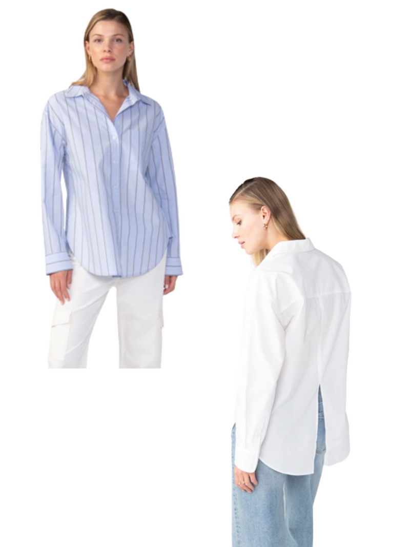 Slit Back Tunic Blouse