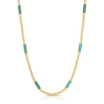 Black Malachite Stone Inlay Necklace