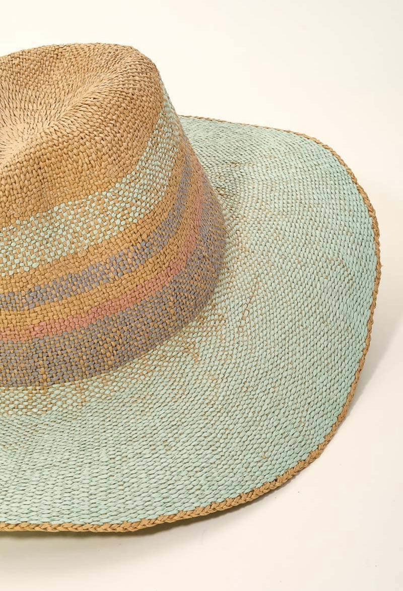 Spring Hue Raffia Hat