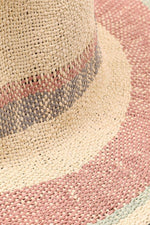 Crimson Blush Raffia Hat