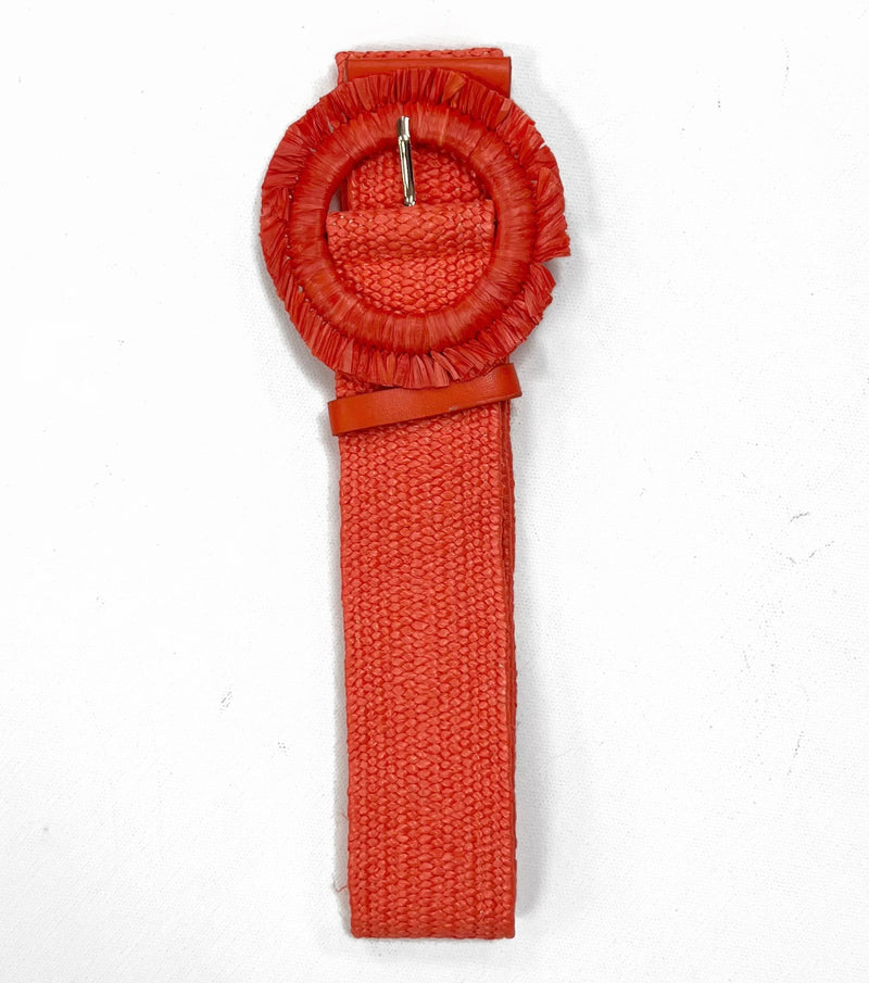 Round Straw Woven Belt