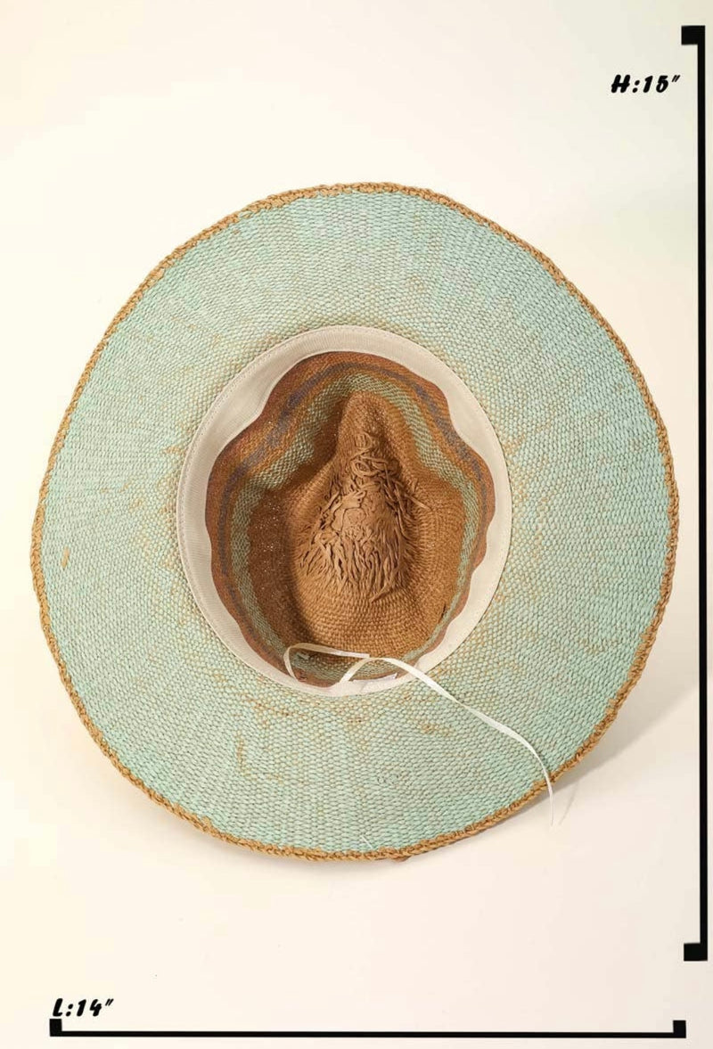 Spring Hue Raffia Hat