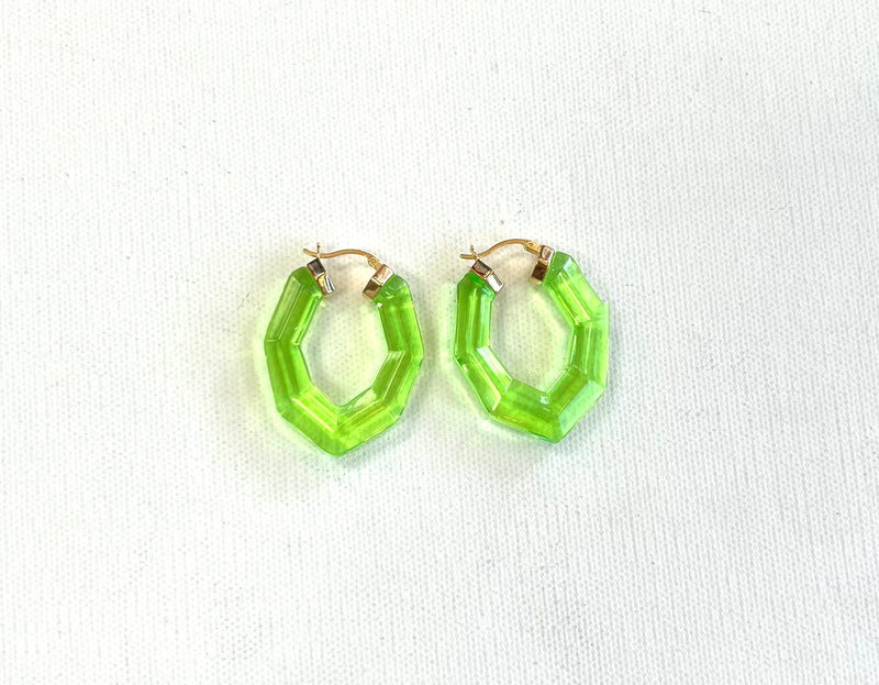 Pear Gem Hoop