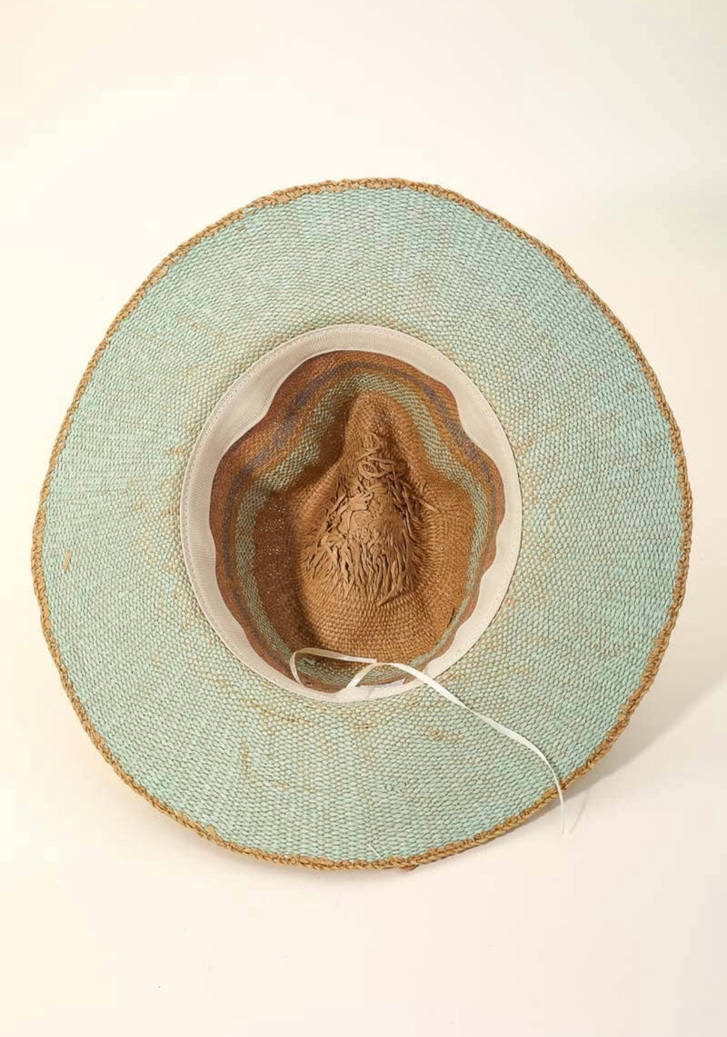 Spring Hue Raffia Hat