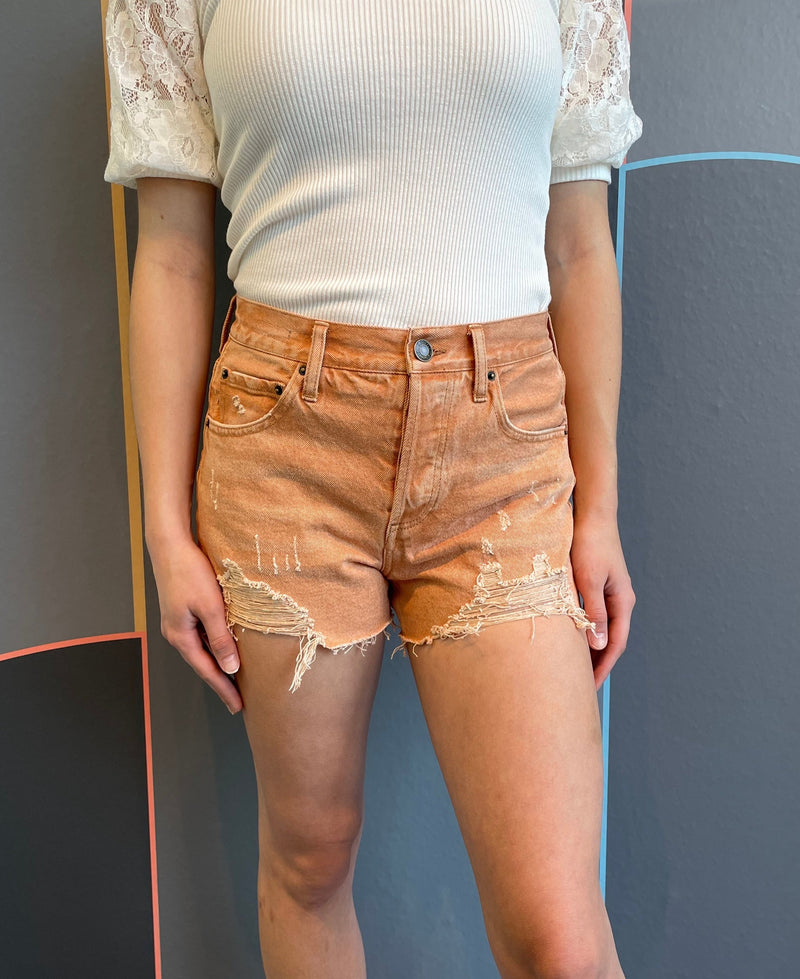 Classic High-Rise Denim Short