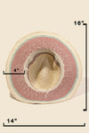 Crimson Blush Raffia Hat