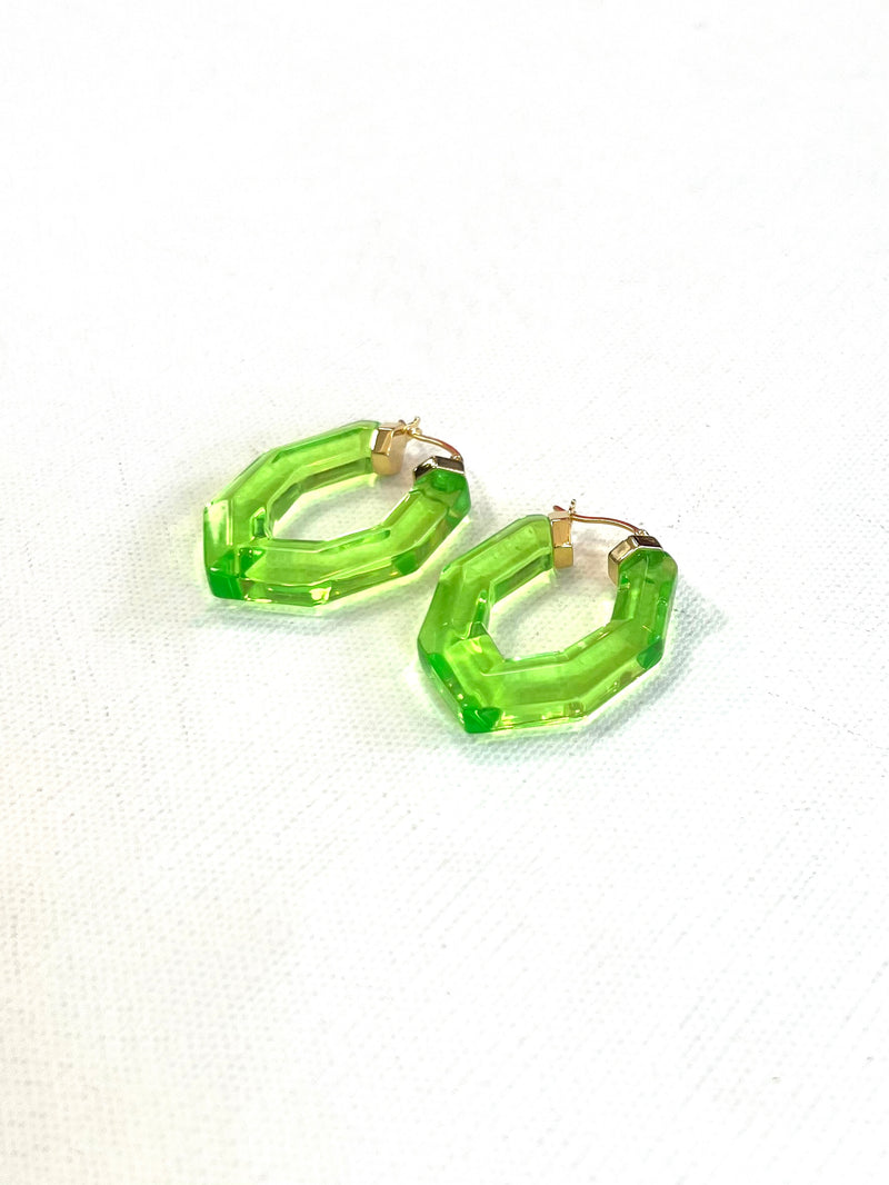 Pear Gem Hoop