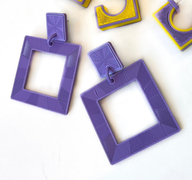 Square Drop Earring