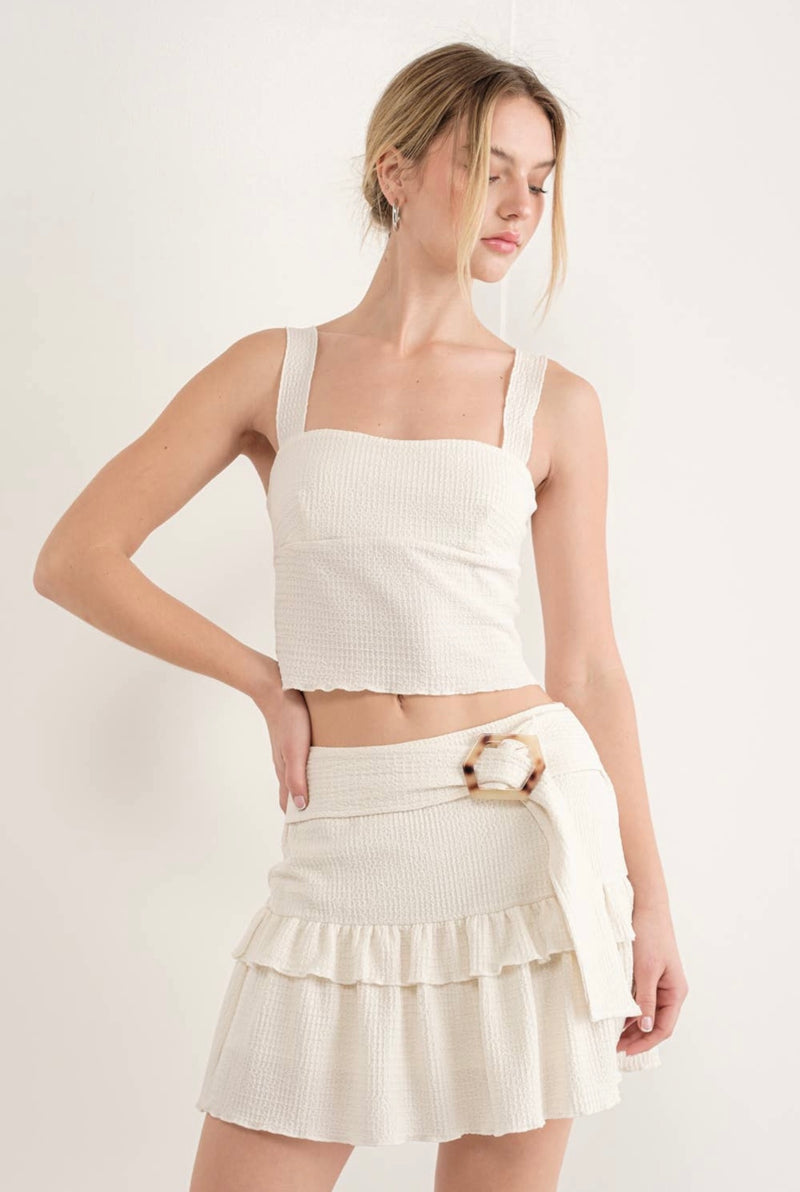 Ruffle Mini Skirt