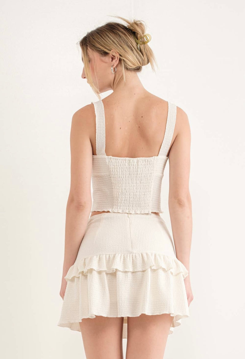 Ruffle Mini Skirt