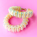 Iridescent Pearl Hoops