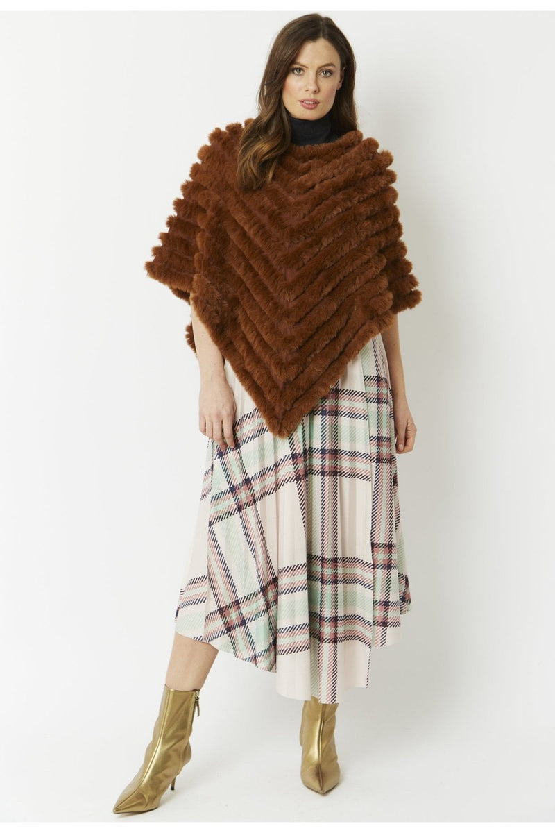 Catch Me on the Flip Cashmere Poncho