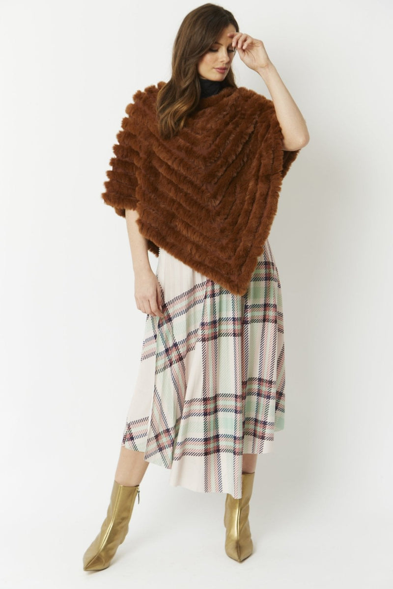 Catch Me on the Flip Cashmere Poncho