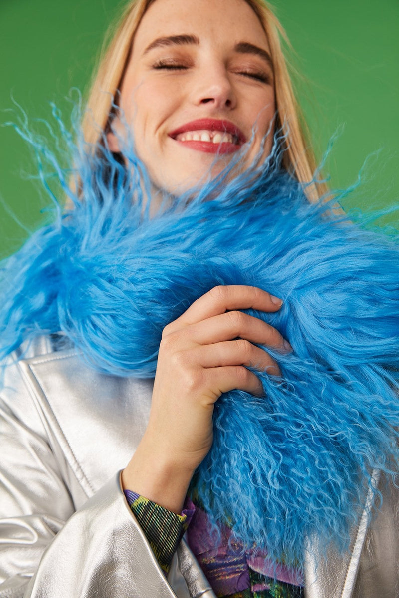 Make It Pop Mongolian Fur Collar