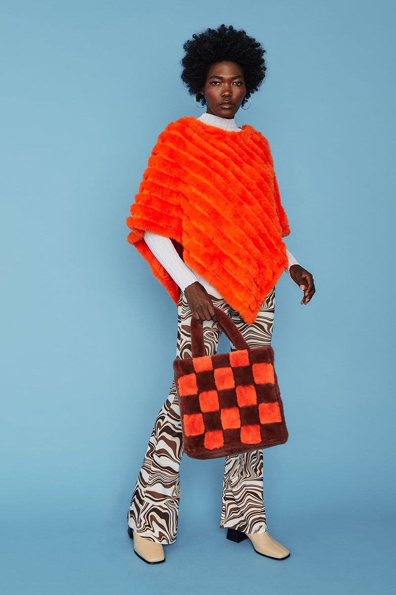 Catch Me on the Flip Cashmere Poncho