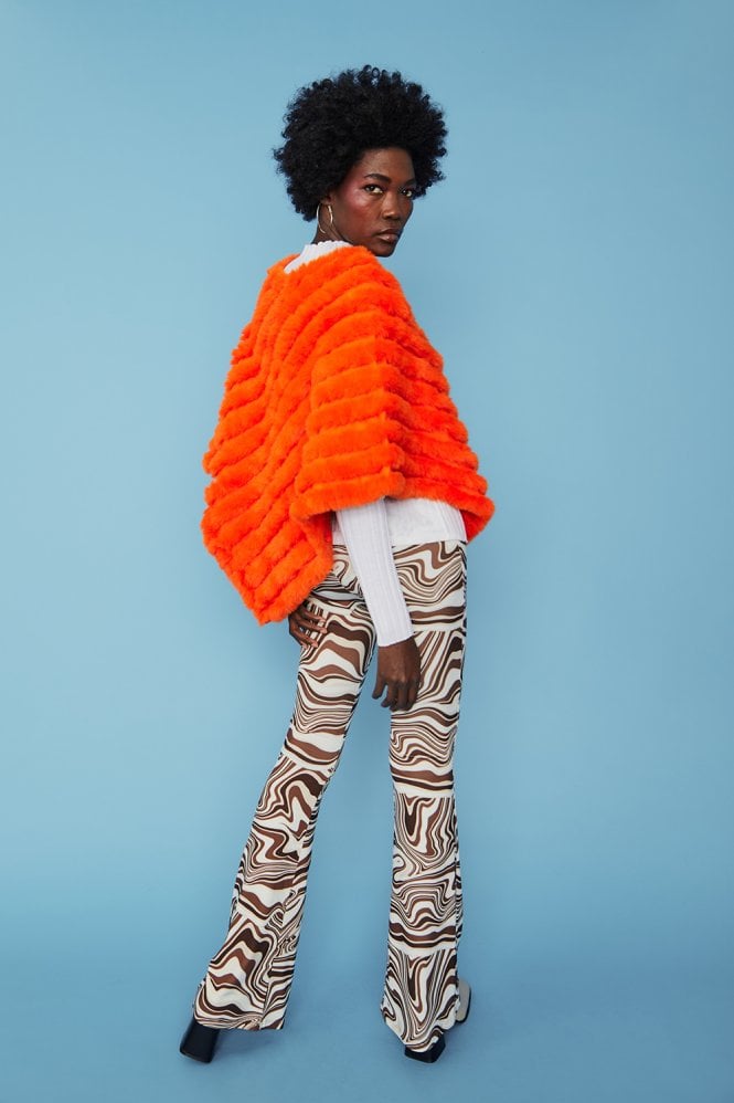 Catch Me on the Flip Cashmere Poncho
