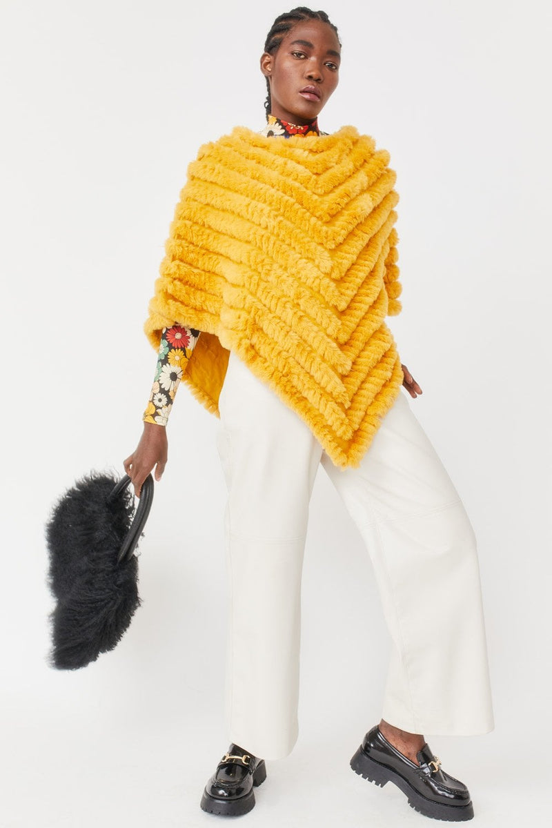 Catch Me on the Flip Cashmere Poncho