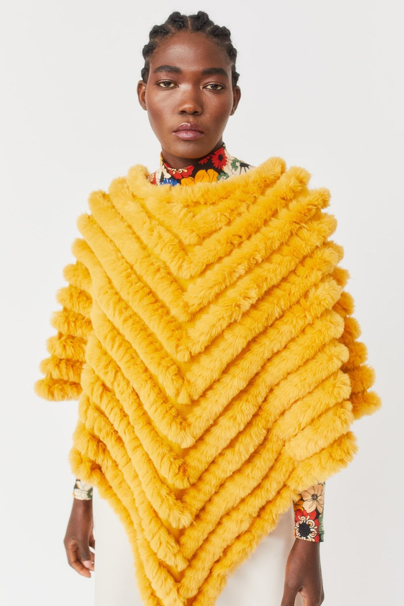 Catch Me on the Flip Cashmere Poncho