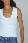 Jordan U-Neck Ribbed Tank