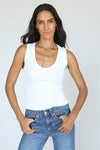 Jordan U-Neck Ribbed Tank