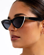 The Linda - Black/Ivory- Smoke