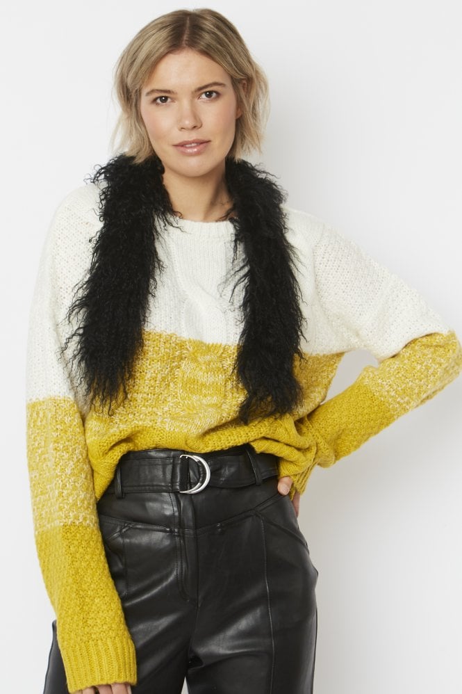 Make It Pop Mongolian Fur Collar