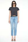 Monroe High Rise Cigarette Crop Jean - Mai Tai
