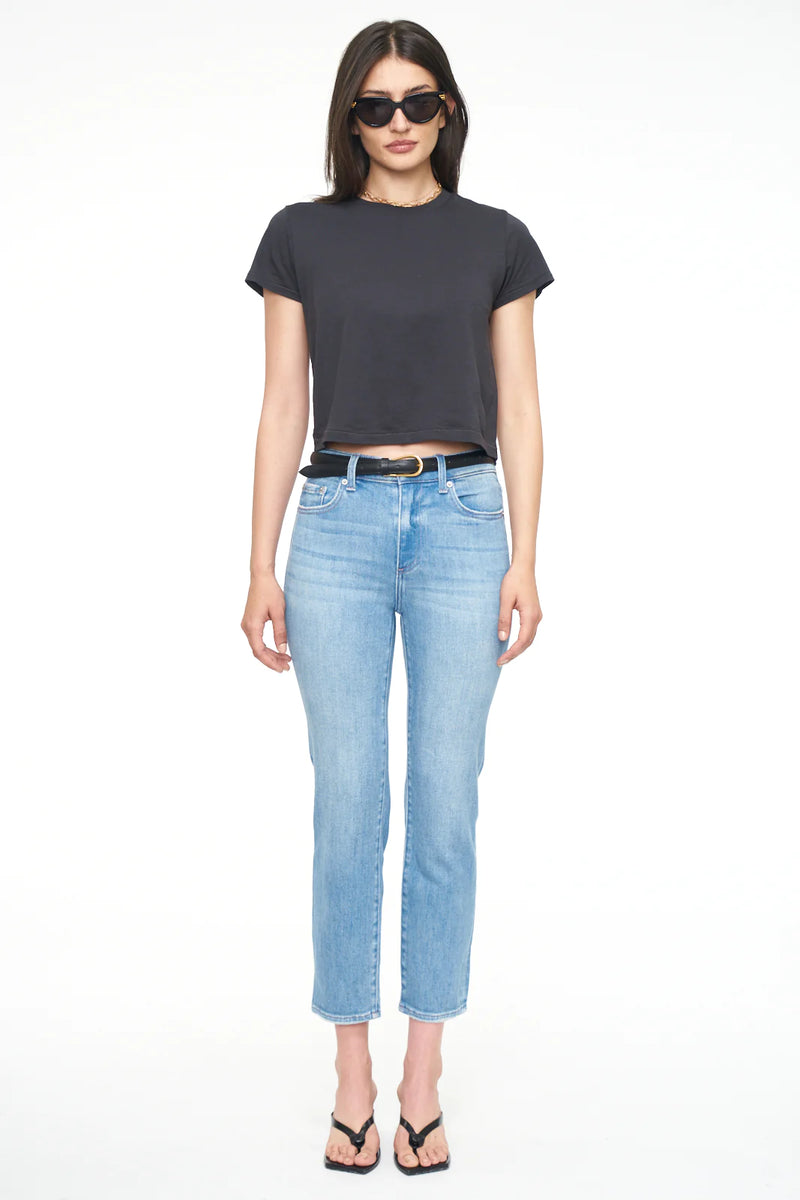Monroe High Rise Cigarette Crop Jean - Mai Tai