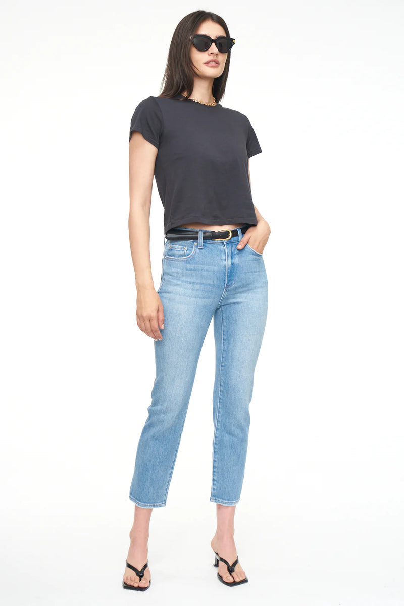 Monroe High Rise Cigarette Crop Jean - Mai Tai