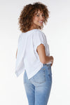 Boatneck Split Back Top