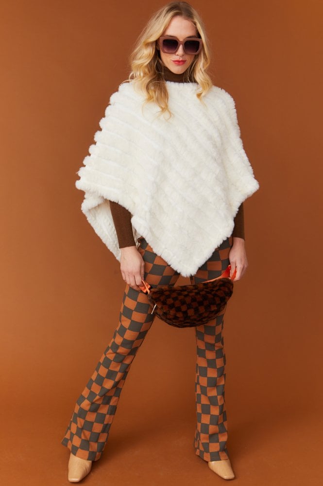 Catch Me on the Flip Cashmere Poncho