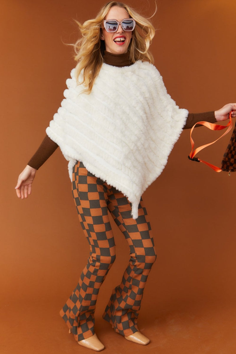 Catch Me on the Flip Cashmere Poncho