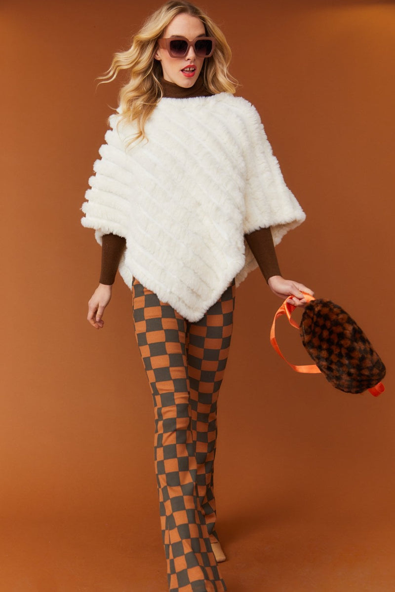 Catch Me on the Flip Cashmere Poncho