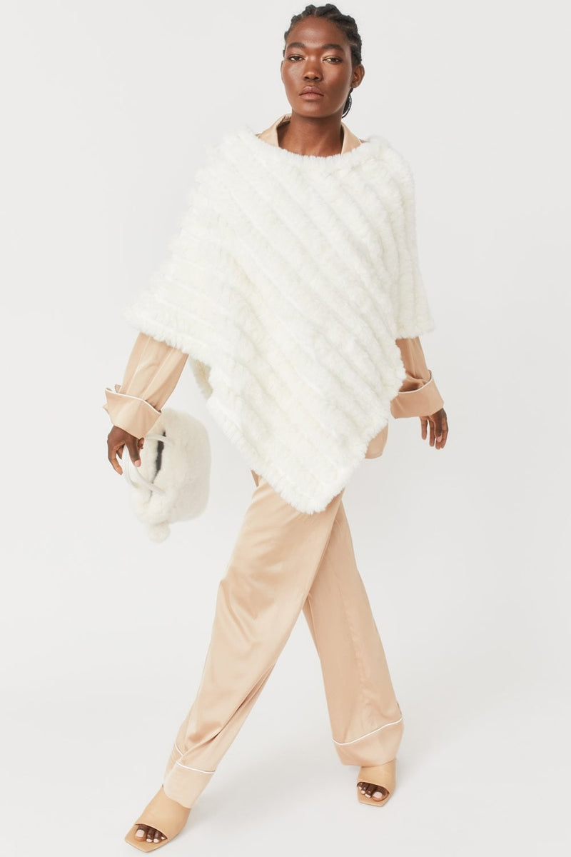Catch Me on the Flip Cashmere Poncho