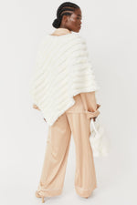 Catch Me on the Flip Cashmere Poncho
