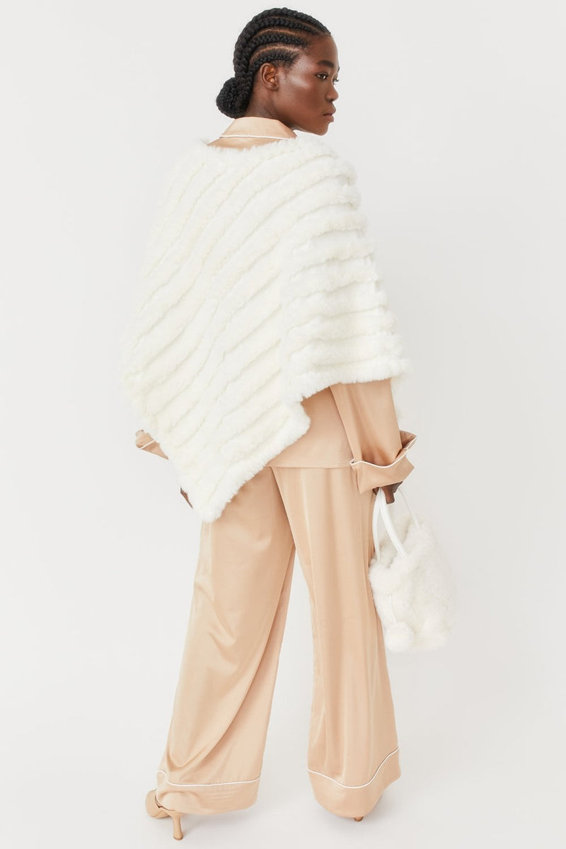 Catch Me on the Flip Cashmere Poncho
