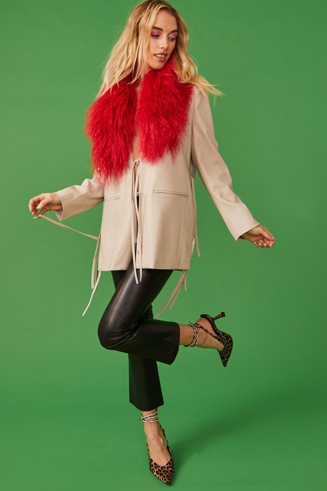Make It Pop Mongolian Fur Collar