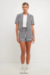 Gingham Set Shorts