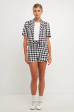 Gingham Set Shorts