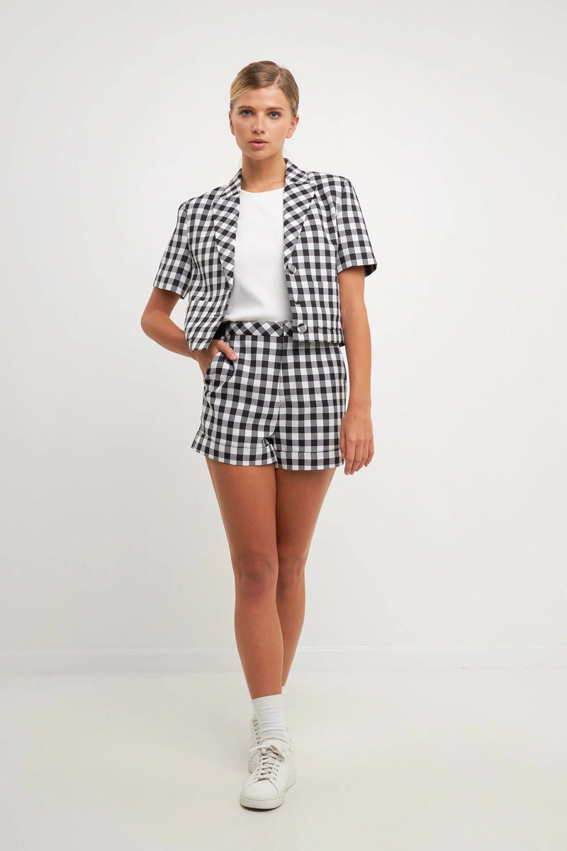 Gingham Set Shorts